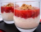 Riz au lait, fraises et speculos