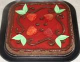 Tarte aux fraises et chocolat