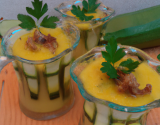 Courgettes fondantes en verrine