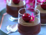 Verrine mousse au chocolat et cerise