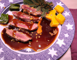 Magret de canard sauce miel et sapin