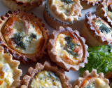 mini quiche au hareng ou autre poisson