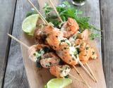 Brochettes de langoustines