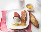 Piquillos farcis au Tartare® Poivre et Fines Herbes, vierge de tomate