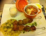 Brochette de Saint Jacques en julienne