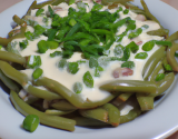 Haricots blancs, crème et ciboulette