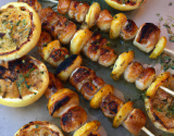 Brochettes de noix de Saint-Jacques au romarin et citron à griller