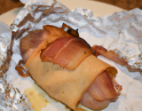 Papillote de poulet au bacon