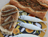 Fougasse et ses rillettes de sardines