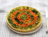 Tarte fleurs de courgettes et carottes