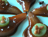 Croquant caramélisé aux poires et aux marrons glacés