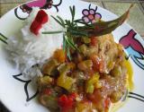 Poulet basquaise aromatique