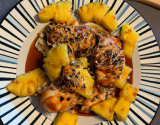 Poulet à l'ananas et sésame