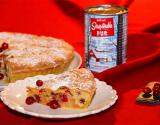 Tarte biscuitée, pommes, canneberges et sirop d'érable