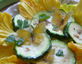 Farfalles aux courgettes aux zestes d'agrumes