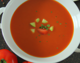 Soupe de tomates aux pommes