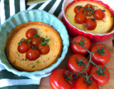 Flan de tomates au chèvre maison