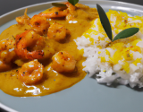 Riz aux crevettes et au curry