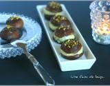 Choco choux garnis de glace pistache