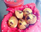 Muffins aux pépites de chocolat au lait et noisettes