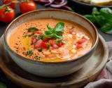 Gaspacho andalou à l'œuf
