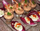 Verrine de mousse de crevettes