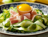 Tagliatelles de courgettes à la carbonara