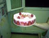 Entremets fraises et framboises