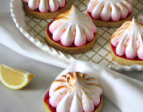 Tartelettes meringuées au pamplemousse rose