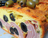 Cake au jambon et olives en machine a pain