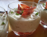 Verrine tomate, poire et tartare