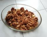 Crumble pommes-raisins secs aux speculoos