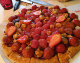 Tarte croquante et légère aux fruits rouges et spéculoos