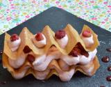 Millefeuille crousillant à la chantilly de gariguettes