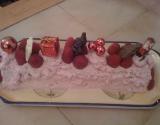 Bûche de Noël façon bavaroise aux fruits rouges