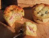 Muffins aux lardons et Saint-Agur