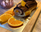 Bûche à l'orange et au nutella