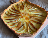 Tarte aux poireaux gratinée