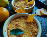 Crumble Mangue Passion zestes de clémentine