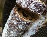 Roulé mousse au chocolat et noix de coco