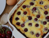 Clafoutis cerises-vanille