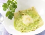 Raviole de Tartare® Oignon rouge & Coriandre, bouillon vert