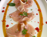 Carpaccio de pieds de cochon