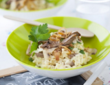 Risotto d'agneau aux champignons