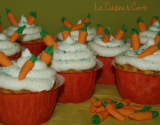 Cupcakes carottes nuage chocolat blanc