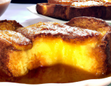 Brioche comme pain perdu à la Fourme d'Ambert