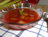 Compote fraises rhubarbe