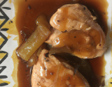 Cuisses de poulet sauce foie gras