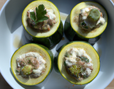 Courgette farcie aux douceurs maritimes