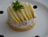 Cheese-cake crémeux aux tomates et asperges